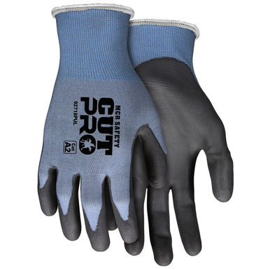 MCR Safety 92718PUXXL Size 2X - Large, Polyurethane Coated, Hypermax, Cut Resistant Gloves