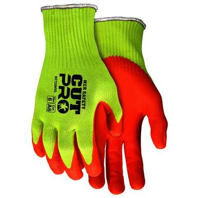 MCR Safety 92720HVL Size Large, Nitrile Coated, Hypermax, Cut Resistant Gloves
