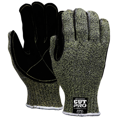 MCR Safety 93861M Size M, Kevlar / Steel, Knitwrist Cuff, Cut Resistant Gloves