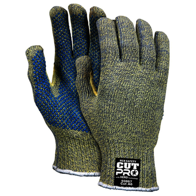 MCR Safety 93867XXL Size 2X - Large, PVC Coated, Kevlar / Steel, Cut Resistant Gloves