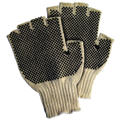 MCR Safety 9508XLM Size X - Large, 2-Sided Dotted PVC Coated, Cotton/Polyester Material, Warehouse Gloves