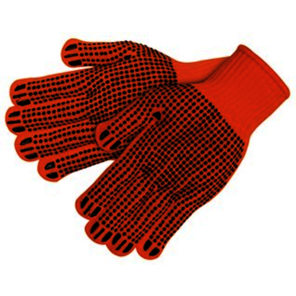 GLOVE REG WGHT HI-VIS ORANGE 100PCT