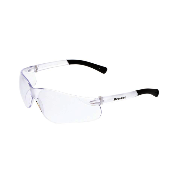 MCR Safety BK110LOGO Clear Lens Color, Duramass Hard Coat Coating, Polycarbonate Frame, Safety Glasses