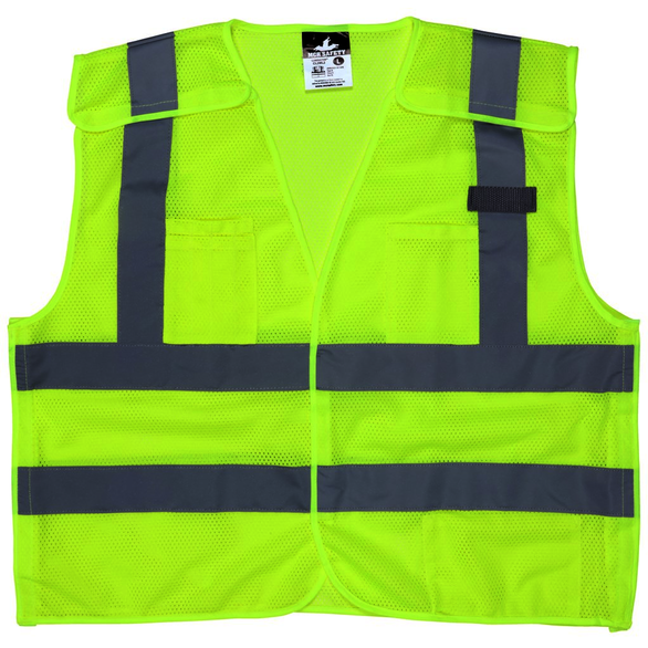MCR Safety CL2ML2XL X-Large Size Polyester Safety Vest