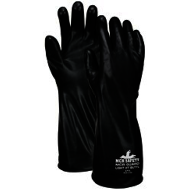 14 in Butyl Rubber Glove, 7 mil Smooth Finish