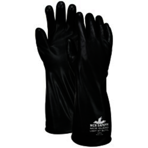14 in Butyl Rubber Glove, 7 mil Smooth Finish