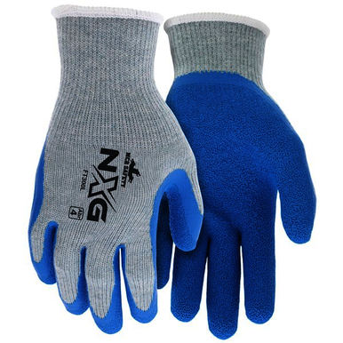 MCR Safety FT300XXL Size 2X - Large, Latex Coated, Cotton Polyester Blend, Palm Coated Gloves