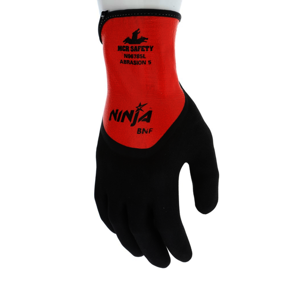 MCR Safety N96785XXL Size 2X - Large, Nitrile Coated, Nitrile, Palm Coated Gloves
