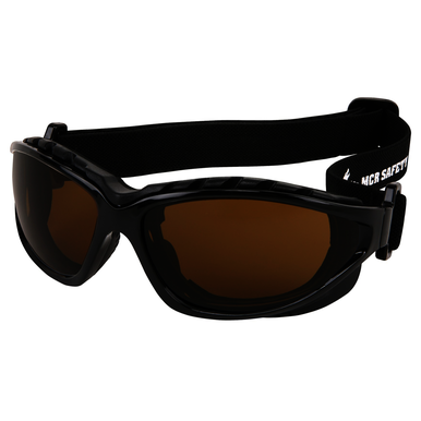 MCR Safety RP31BPF Brown Lens Color, Max6 Anti-Fog Coating, Polycarbonate Frame, Safety Glasses