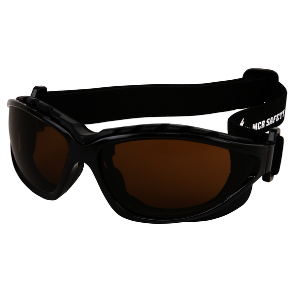 MCR Safety RP31BPF Brown Lens Color, Max6 Anti-Fog Coating, Polycarbonate Frame, Safety Glasses