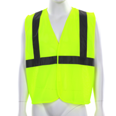 MCR Safety V2CL2MLM Vest Style General Purpose, Vest Type Hi Visibility, Closure Type Hook & Loop, Vest