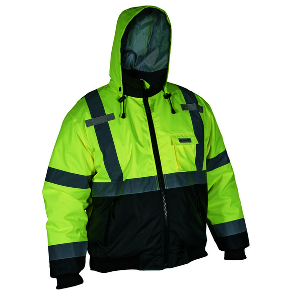 MCR Safety VBBCL3LX6 X6, Fluorescent Lime, Polyester, Rainsuit
