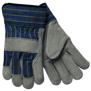 MCR Safety VP1400XL Size X - Large, Leather, Safety Cuff, Palm Coated Gloves