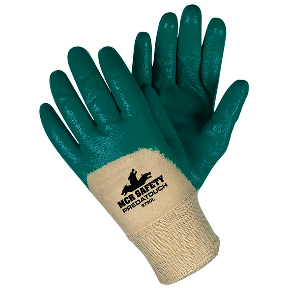 MCR Safety VP9790M Size Medium, Nitrile Coated, Nitrile, Palm Coated Gloves