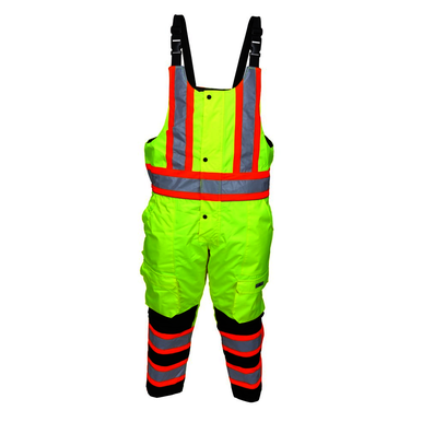 MCR Safety VT38BPX5 Size X5, Pu/Poly, Fluorescent Lime Color, Pants & Overalls