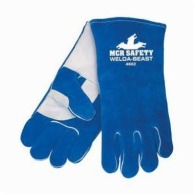 Memphis 4602 Insulated Premium Grade MIG/TIG Welding Gloves, XL, Cow Skin Leather, Blue, Foam Lining, Gauntlet Cuff, 13-5/8 in L, 0.9 to 1.5 mm THK Glove Material