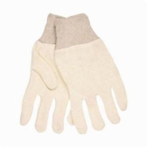 Memphis 8000I 2-Piece Lightweight Men's Reversible General Purpose Gloves, Work, Standard Finger/Straight Thumb Style, L, 8 oz Jersey, White, Knit Wrist Cuff, Uncoated Coating, Unlined Lining