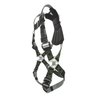 Miller® by Honeywell RDT-QC/UBK Revolution™ Harness, Universal, 400 lb Load, DualTech® Strap, Quick-Connect Leg Strap Buckle, Quick-Connect Chest Strap Buckle, Cam Shoulder Strap Buckle, Steel Hardware, Black