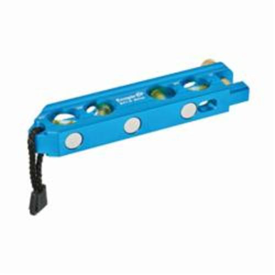 EMPIRE® 841.6 Billet Magnetic Torpedo Level, 5-1/2 in L, 4 Vials, Aluminum, 0 deg, 30 deg, 45 deg, 60 deg, 0.001 in