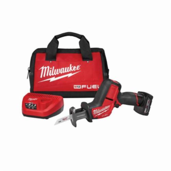 Milwaukee® M12 FUEL™ HACKZALL™ Cordless Reciprocating Saw Kit, 5/8 in, 3000 spm, Straight, 12 V