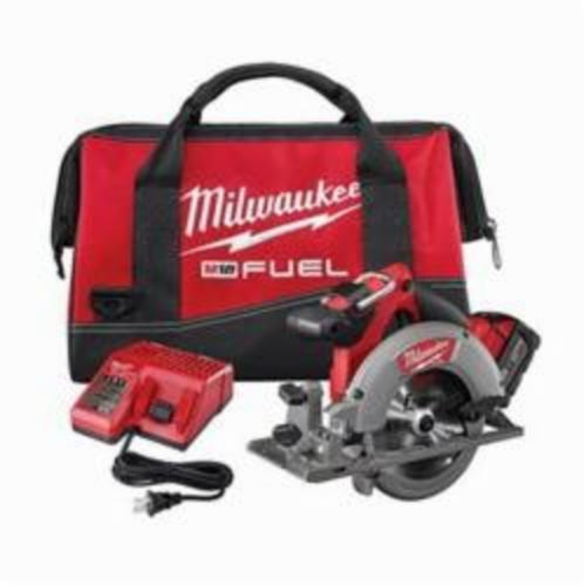 Milwaukee® M18™ FUEL™ Cordless Circular Saw Kit, 6-1/2 in Blade, 5/8 in, 18 VDC, Lithium-Ion Battery