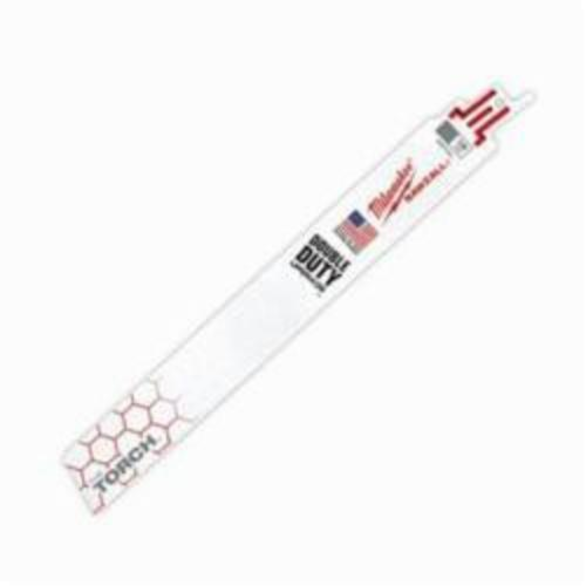 Milwaukee® SAWZALL® The Torch™ Double Duty Straight Back Reciprocating Saw Blade, 9 in L x 1 in W, 18 TPI, Bi-Metal Body