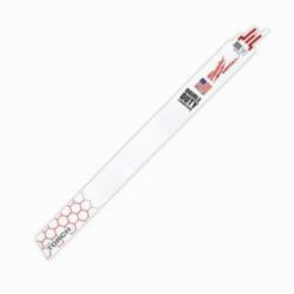 Milwaukee® SAWZALL® The Torch™ Double Duty Straight Back Reciprocating Saw Blade, 12 in L x 1 in W, 14 TPI
