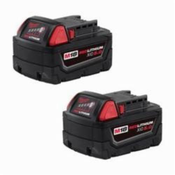 Milwaukee® M18™ Rechargeable Cordless Battery Pack, 5 Ah Li-Ion Battery, 18 VDC