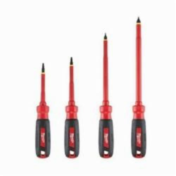 Milwaukee® 48-22-2205 Screwdriver Set With Square Recess, Pouch Tool Storage, 4 Pieces, Insulated: Yes