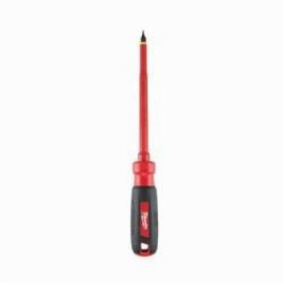 Milwaukee® 48-22-2211 Screwdriver, #1 Phillips® Point, Steel Shank, 7 in OAL, Plastic/Rubber Handle, ASTM F1505-10
