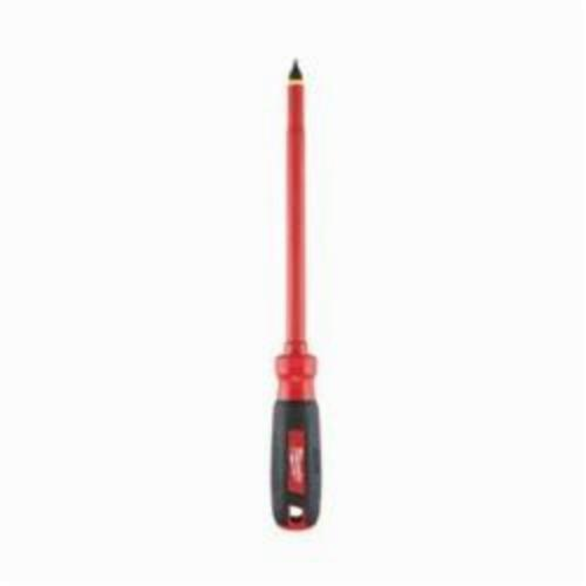 Milwaukee® 48-22-2223 Screwdriver, 3/8 in Slotted Point, Steel Shank, 12 in OAL, Plastic/Rubber Handle, ASTM F1505-10