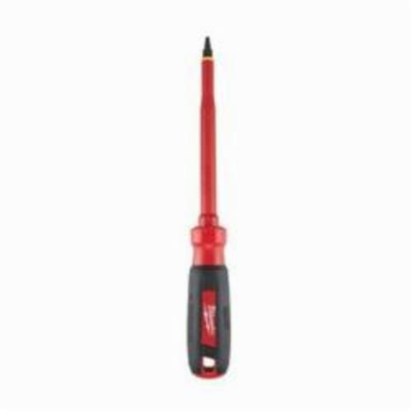 Milwaukee® 48-22-2253 Screwdriver, #3 Square Point, Steel Shank, 10 in OAL, Plastic/Rubber Handle, ASTM F1505-10