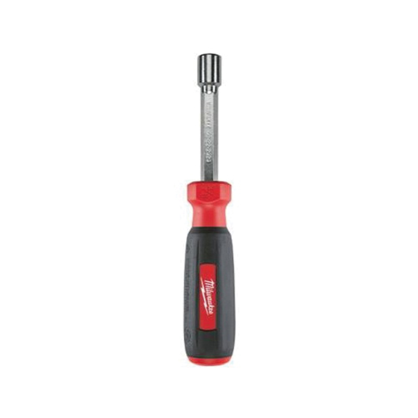 Milwaukee® 48-22-2424 Nut Driver, Imperial, 3/8 in, Hollow Hex Shank, ESD-Safe: No, Black/Red Cushion Grip Handle