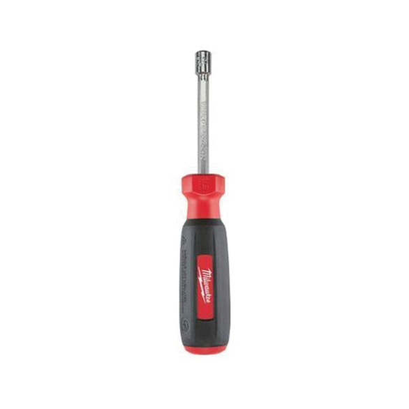 Milwaukee® 48-22-2432 Nut Driver, Metric, 5.5 mm, Hollow Hex Shank, ESD-Safe: No, Black/Red Cushion Grip Handle