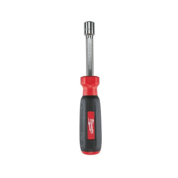 Milwaukee® 48-22-2436 Nut Driver, Metric, 10 mm, Hollow Hex Shank, ESD-Safe: No, Black/Red Cushion Grip Handle