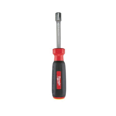 Milwaukee® HollowCore™ Magnetic Nut Driver, Imperial, 5/16 in, Hex Shank, ESD-Safe: No, Black/Red, Chrome Plated