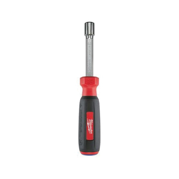 Milwaukee® HollowCore™ Magnetic Nut Driver, Imperial, 3/8 in, Hex Shank, ESD-Safe: No, Black/Red, Chrome Plated