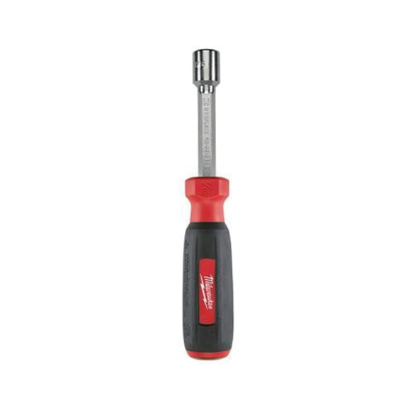 Milwaukee® HollowCore™ Magnetic Nut Driver, Imperial, 7/16 in, Hex Shank, ESD-Safe: No, Black/Red, Chrome Plated