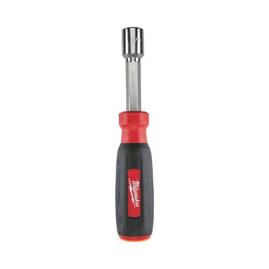 Milwaukee® HollowCore™ Magnetic Nut Driver, Imperial, 9/16 in, Hex Shank, ESD-Safe: No, Black/Red, Chrome Plated