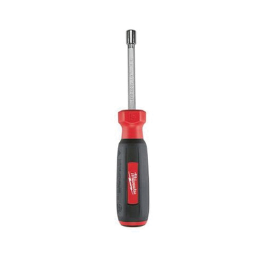 Milwaukee® HollowCore™ Magnetic Nut Driver, Metric, 5 mm, Hollow Hex Shank, ESD-Safe: No, Black/Red Cushion Grip Handle