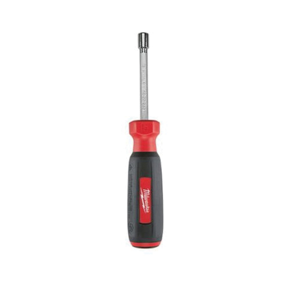 Milwaukee® HollowCore™ Magnetic Nut Driver, Metric, 5 mm, Hollow Hex Shank, ESD-Safe: No, Black/Red Cushion Grip Handle