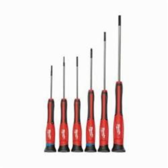 Milwaukee® 48-22-2606 Precision Screwdriver Set, Imperial, 6 Pieces, ESD-Safe: No, Insulated: No, Chrome Plated