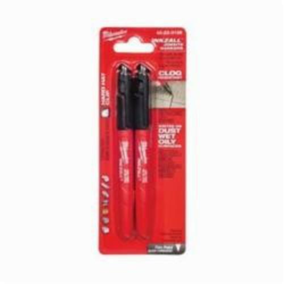 Milwaukee® INKZALL™ Permanent Industrial Marker, Fine Line Tip, Acrylic, Black