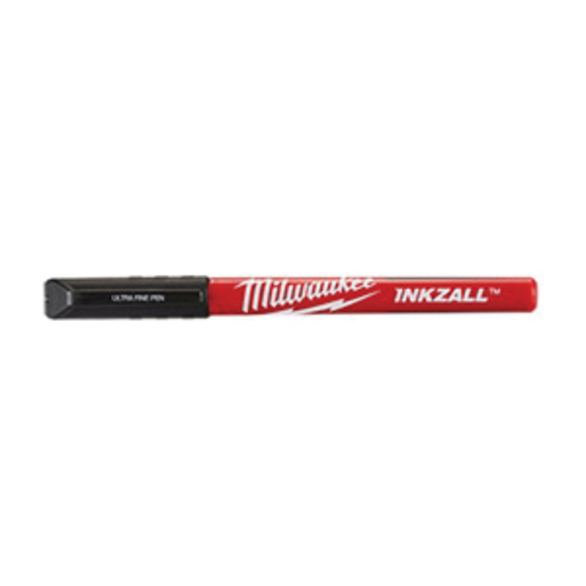 Milwaukee® INKZALL™ Point Pen, 0.5 mm Ultra Fine Tip, Plastic, Black
