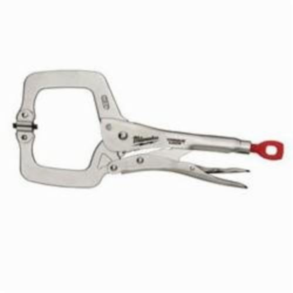Milwaukee® TORQUE LOCK™ Locking C-Clamp, 4 in D Throat, 1-7/64 in Jaw Opening, 11 in Jaw, Forged Alloy Steel