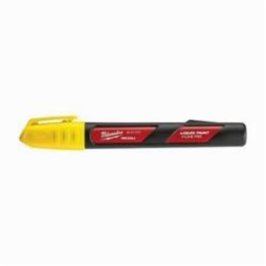 Milwaukee® INKZALL™ Liquid Paint Marker, Acrylic Nib/Plastic, Red/Yellow