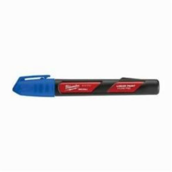 Milwaukee® INKZALL™ Liquid Paint Marker, Acrylic Nib/Plastic, Blue/Red