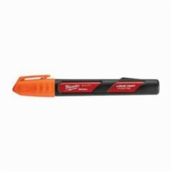 Milwaukee® INKZALL™ Liquid Paint Marker, Acrylic Nib/Plastic, Orange/Red