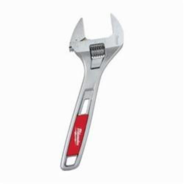 Milwaukee® 48-22-7508 Uninsulated Wide Jaw Adjustable Wrench, 1-1/2 in, 11.41 in OAL, Steel Body, Tether Ready Yes