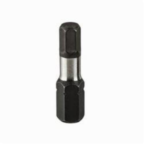 Milwaukee® Shockwave™ Impact Insert Bit, Hex Point, 1 in OAL, Custom Alloy76™ Steel